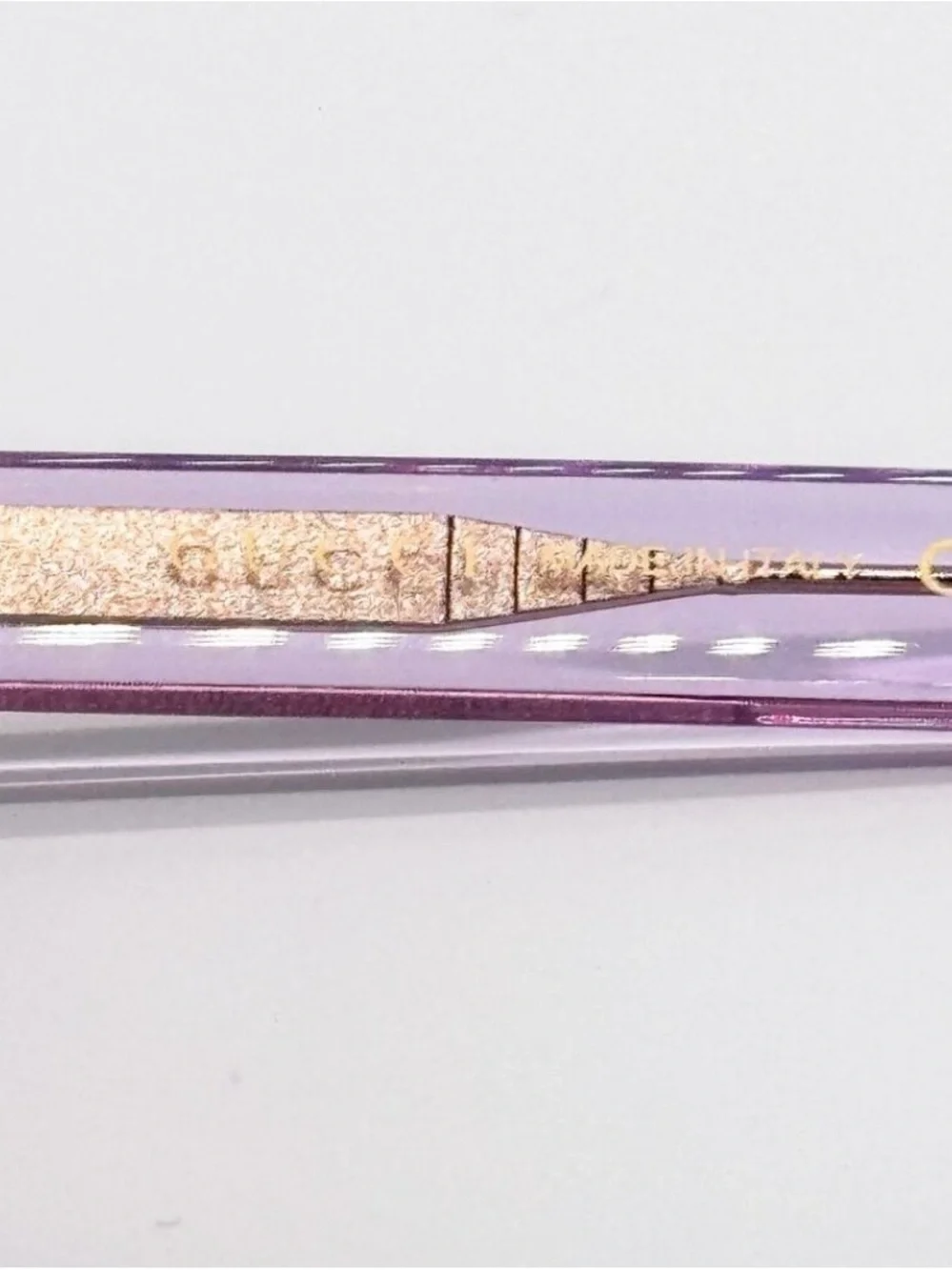 Gucci Lilac Cat-Eye Sunglasses with Brown Lenses